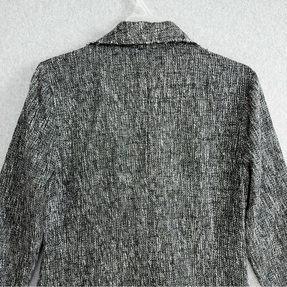 House of Harlow X Revolve Jacket Womens Small Black White Silver Blazer Holiday - Picture 10 of 16
